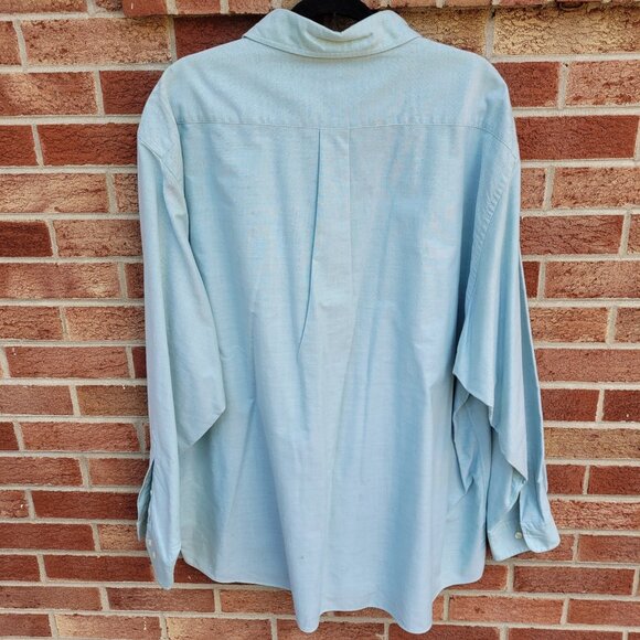 Brooks Brothers 346 Button Up Shirt Men's Size XXL Green 100% Supima Cotton - Picture 2 of 7